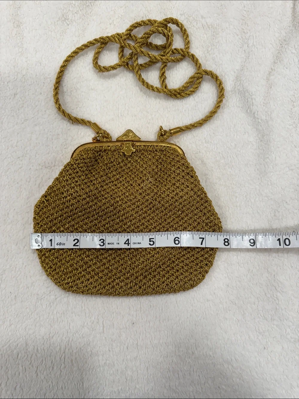 Rodo of Italy Vintage Woven Gold Evening Bag or Clutch